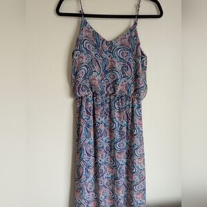 Stitchfix Paisley Print Spaghetti Strap Maxi Dress Size S